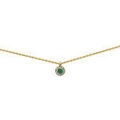 Colliers sur Grenoble : Collier Brillaxis Collier or jaune &eacute;meraude diamants Jaune