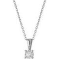 Collier Brillaxis Collier solitaire diamant or blanc 18 carats 0.08 ct Grenoble