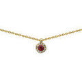 Collier Brillaxis Collier or jaune 18 carats rubis diamants Grenoble