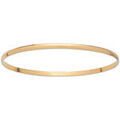 Bracelets Brillaxis Bracelet jonc or massif 1/2 plat 5 mm