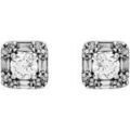 Boucles d'oreille sur Grenoble : Boucles oreilles Brillaxis Boucles d'oreilles or blanc diamants