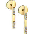 Boucles d'oreille sur Grenoble : Boucles oreilles Brillaxis Boucles d'oreilles barrettes or 18 carats diamants
