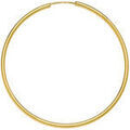 Boucles d'oreille sur Grenoble : Boucles oreilles Brillaxis Cr&eacute;oles fil rond 1.5mm diam 40mm Jaune