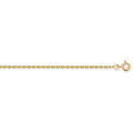 Colliers sur Grenoble : Collier Brillaxis Chaine maille for&ccedil;at or jaune 9 carats 1.6 mm Jaune