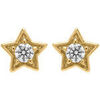 Boucles oreilles Brillaxis Boucles d'oreilles &eacute;toiles or oxydes Jaune