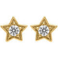 Boucles oreilles Brillaxis Boucles d'oreilles &eacute;toiles or oxydes Jaune Grenoble