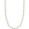 Collier Lotus Collier Silver Trendy dor&eacute; perles vertes Jaune