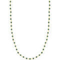 Collier Lotus Collier Silver Trendy dor&eacute; perles vertes Jaune Grenoble