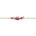 Bracelets Brillaxis Bracelet or jaune 18K rhodolites oxydes Grenoble