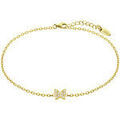 Bracelets sur Grenoble : Bracelets Lotus Bracelet silver papillon oxydes argent dor&eacute; Jaune