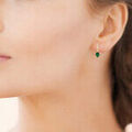 Boucles oreilles Brillaxis Boucles d'oreilles gouttes pierre verte Grenoble