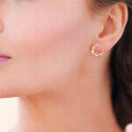 Boucles oreilles Brillaxis Boucles d'oreilles plaqu&eacute; or oxydes Jaune Grenoble