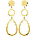 Boucles oreilles Brillaxis Boucles d'oreilles acier dor&eacute; Jaune Grenoble