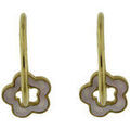 Boucles d'oreille sur Grenoble : Boucles oreilles Brillaxis Boucles d'oreilles cr&eacute;oles fleurs nacre or jaune Jaune