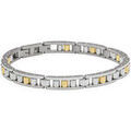 Bracelets sur Grenoble : Bracelets Jourdan Bracelet Rom&eacute;o acier bicolore Multicolore
