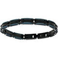 Bracelets sur Grenoble : Bracelets Jourdan Bracelet Salto acier bicolore noir/bleu