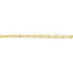 Bracelets Brillaxis Bracelet multi-rangs cubes or jaune 9K