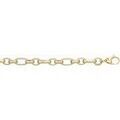 Collier Brillaxis Collier maille ovale altern&eacute;e or 9 carats Jaune