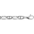 Colliers sur Grenoble : Collier Brillaxis Collier argent rhodi&eacute; maille marine Blanc