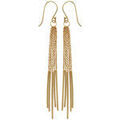 Boucles oreilles Brillaxis Boucles d'oreilles fines plaqu&eacute; or Jaune Grenoble