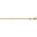 Colliers sur Grenoble : Collier Brillaxis Cha&icirc;ne maille gourmette plaqu&eacute; or 45cm Jaune