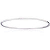 Bracelets Brillaxis Jonc argent rhodi&eacute; 62mm Blanc