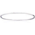 Bracelets Brillaxis Jonc argent rhodi&eacute; 62mm Blanc Grenoble