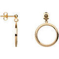 Boucles d'oreille sur Grenoble : Boucles oreilles Saunier Boucles d'oreilles Hermione dor&eacute;es Jaune
