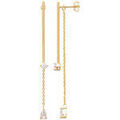 Boucles oreilles Brillaxis Boucles d'oreilles pendantes double tige Grenoble
