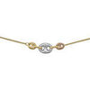 Collier Brillaxis Collier or jaune grain de caf&eacute; tricolore Multicolore