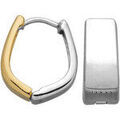 Boucles d'oreille sur Grenoble : Boucles oreilles Brillaxis Cr&eacute;oles 2 ors recto verso 9 carats Multicolore