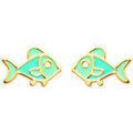 Boucles d'oreille sur Grenoble : Boucles oreilles Brillaxis Boucles d'oreilles poissons bleus