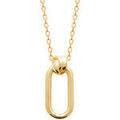 Collier Brillaxis Collier anneau ovale et noeud Grenoble