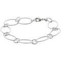 Bracelets Brillaxis Bracelet argent rhodi&eacute; 19cm Blanc Grenoble