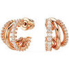 Boucles oreilles Swarovski Boucles d'oreilles Hyperbola petit mod&egrave;le Rose