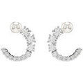 Boucles d'oreille sur Grenoble : Boucles oreilles Swarovski Boucles d'oreilles Matrix perle de cristal