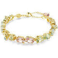 Bracelets Swarovski Bracelet Gema dor&eacute; cristaux multicolores Jaune