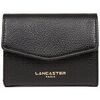 Porte-monnaie LANCASTER Porte-monnaie cuir ref_48198 Noir 11.5*9*3