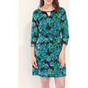 Robe courte La Fiancee Du Mekong Robe imprim&eacute;e doubl&eacute;e coton bio ELVA Violet
