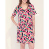 Robe courte La Fiancee Du Mekong Robe imprim&eacute;e courte coton bio JALA Rose