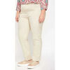 Pantalon La Fiancee Du Mekong Pantalon cigarette taille elastiqu&eacute;e coton NIMANE Beige
