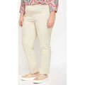 Pantalon La Fiancee Du Mekong Pantalon cigarette taille elastiqu&eacute;e coton NIMANE Beige Grenoble