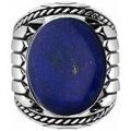Bague Orusbijoux Bague Homme Argent Lapis Indiana Argent&eacute; Grenoble