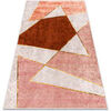 Tapis Rugsx Tapis lavable MIRO 52097.802 G&eacute;om&eacute;trique antid&eacute; 80x150 cm Rose 80x150 cm. . Maison & D&eacute;co > Tapis.