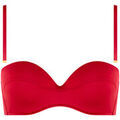 Maillots de bain Lisca Haut maillot de bain bandeau pr&eacute;form&eacute; PORTOFINO Rouge Grenoble