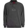 Polo HUGO Sweat-shirt &agrave; col Delwy Gris