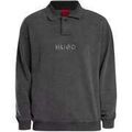 Polo HUGO Sweat-shirt &agrave; col Delwy Gris