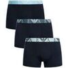 Cale&ccedil;ons Emporio Armani Pack de 3 troncs Bleu