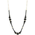 Collier Orusbijoux Collier Argent Dor&eacute; Cascade De Perle Naturelle Spinelle Dor&eacute; Grenoble