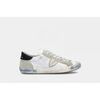 Baskets basses Philippe Model PRLU MA02 PARIS X-FOXY LAMINE BLANC ARGENT